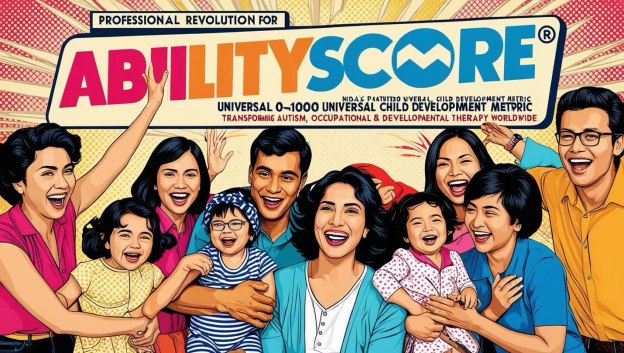 Parent viewing an AbilityScore® report with color-coded insights and therapist guidance
